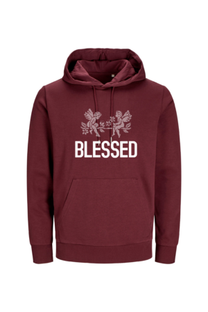 PinkPaino blessed huppari viinipunainen